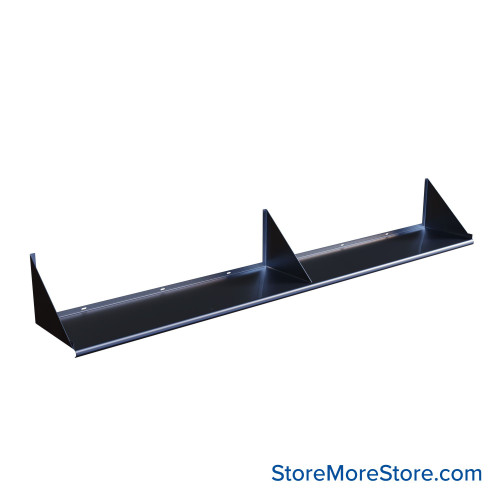Stainless Steel Wall Shelves, 72" W x 12" D